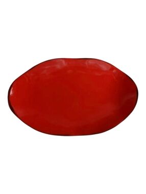 Southern Living At Home SLAH Red Cinnabar 16" Oval Oblong Serving Platter Tray